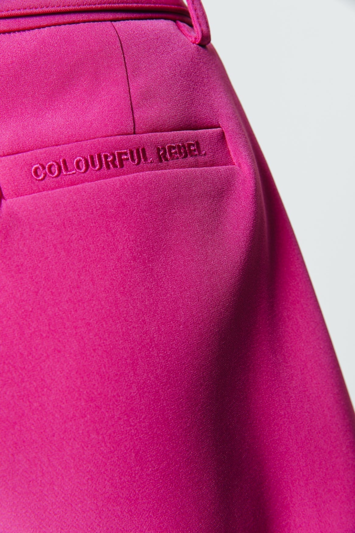 Colourful Rebel Louise High Waist Belted Short | Fuchsia