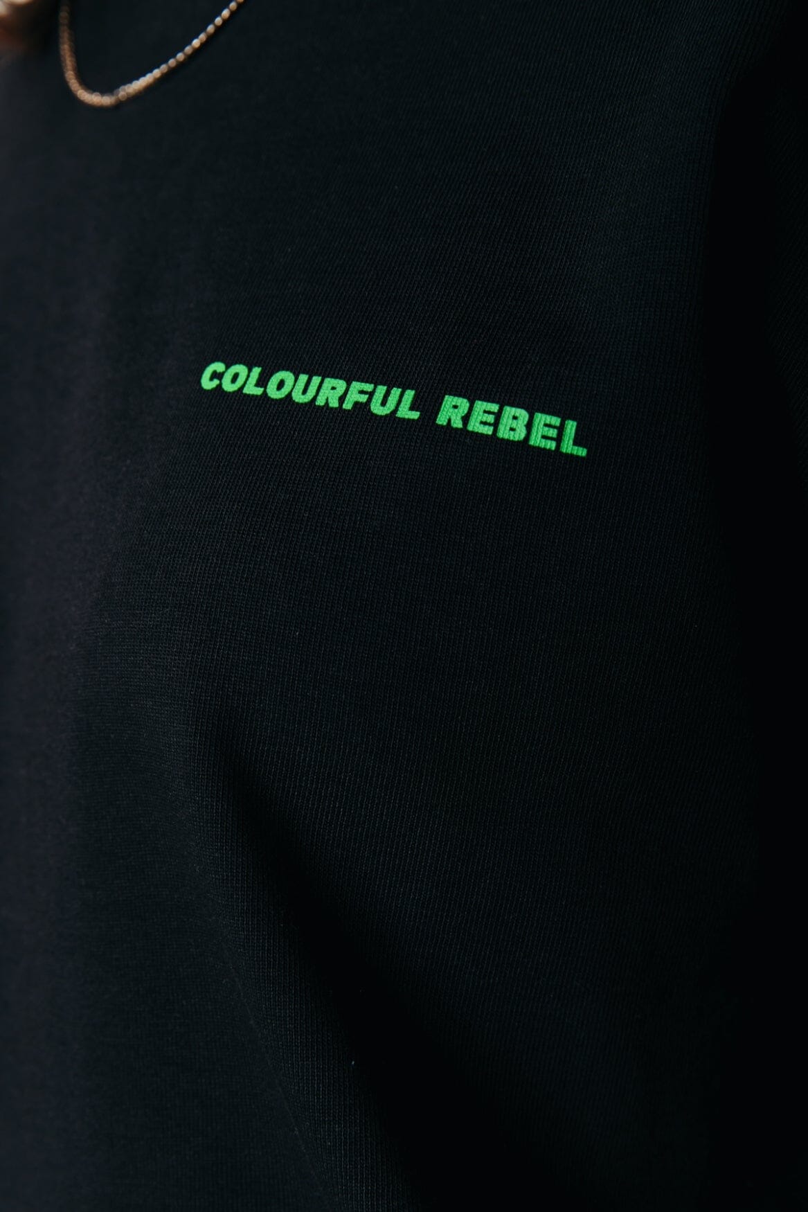 Colourful Rebel Love Peace Longsleeve Cuff Tee | Black