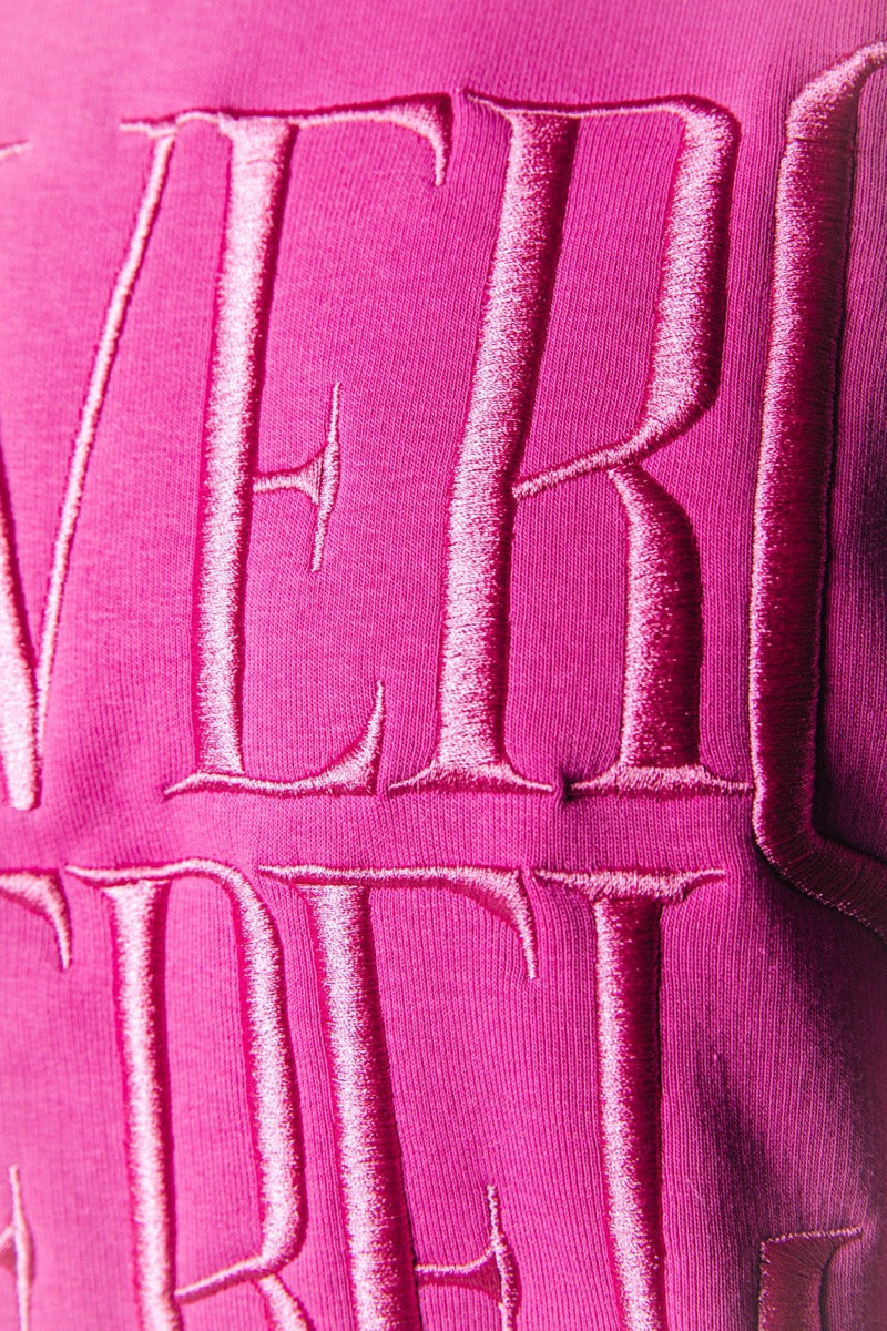 Colourful Rebel Lovers Embro Sweat | Fuchsia