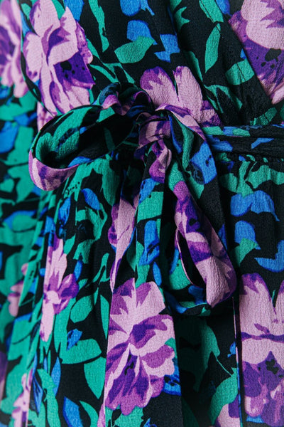Colourful Rebel Maya Flower Maxi Wrap Dress | Multicolor 