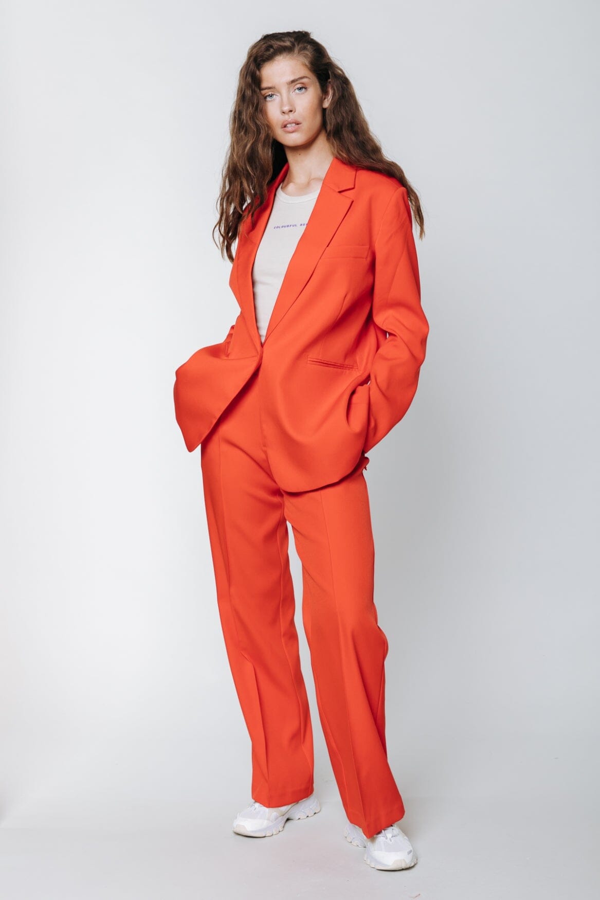 Colourful Rebel Mimmi Blazer | Bright orange
