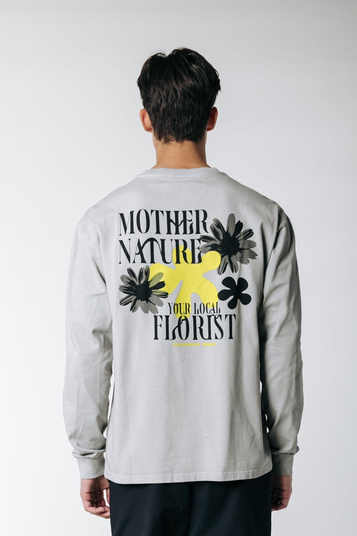 Colourful Rebel Mother Nature Long Sleeve Tee | Light grey 8720867011590
