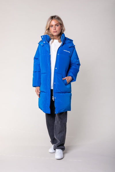 Colourful Rebel North Long Puffer | Bright blue 8720867008033
