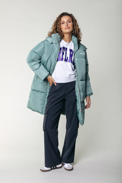 Colourful Rebel North Long Puffer | Vintage green 8720867008088