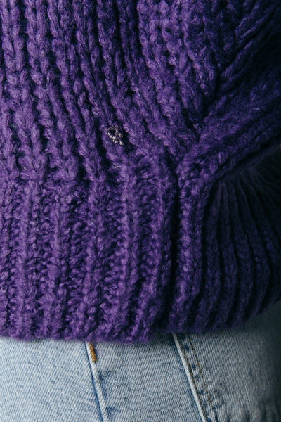 Colourful Rebel Olivia Crew Neck Sweater | Medium purple 