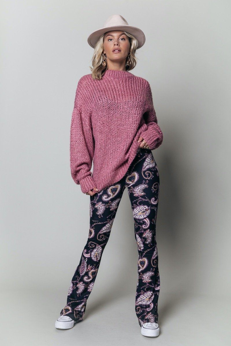 Colourful Rebel Olivia Crew Neck Sweater | Old lilac 1112672997102