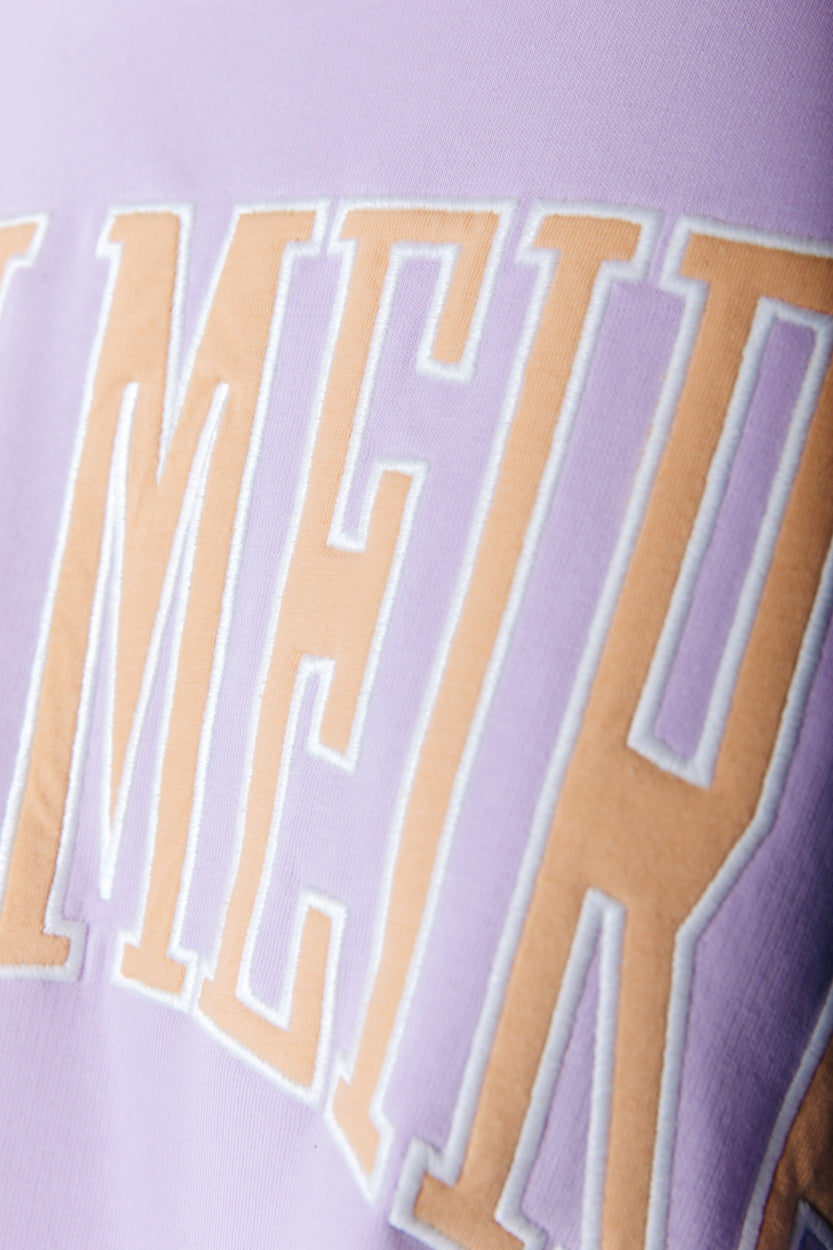 Colourful Rebel Palmeira Patch Dropped Shoulder Sweat | Soft lilac