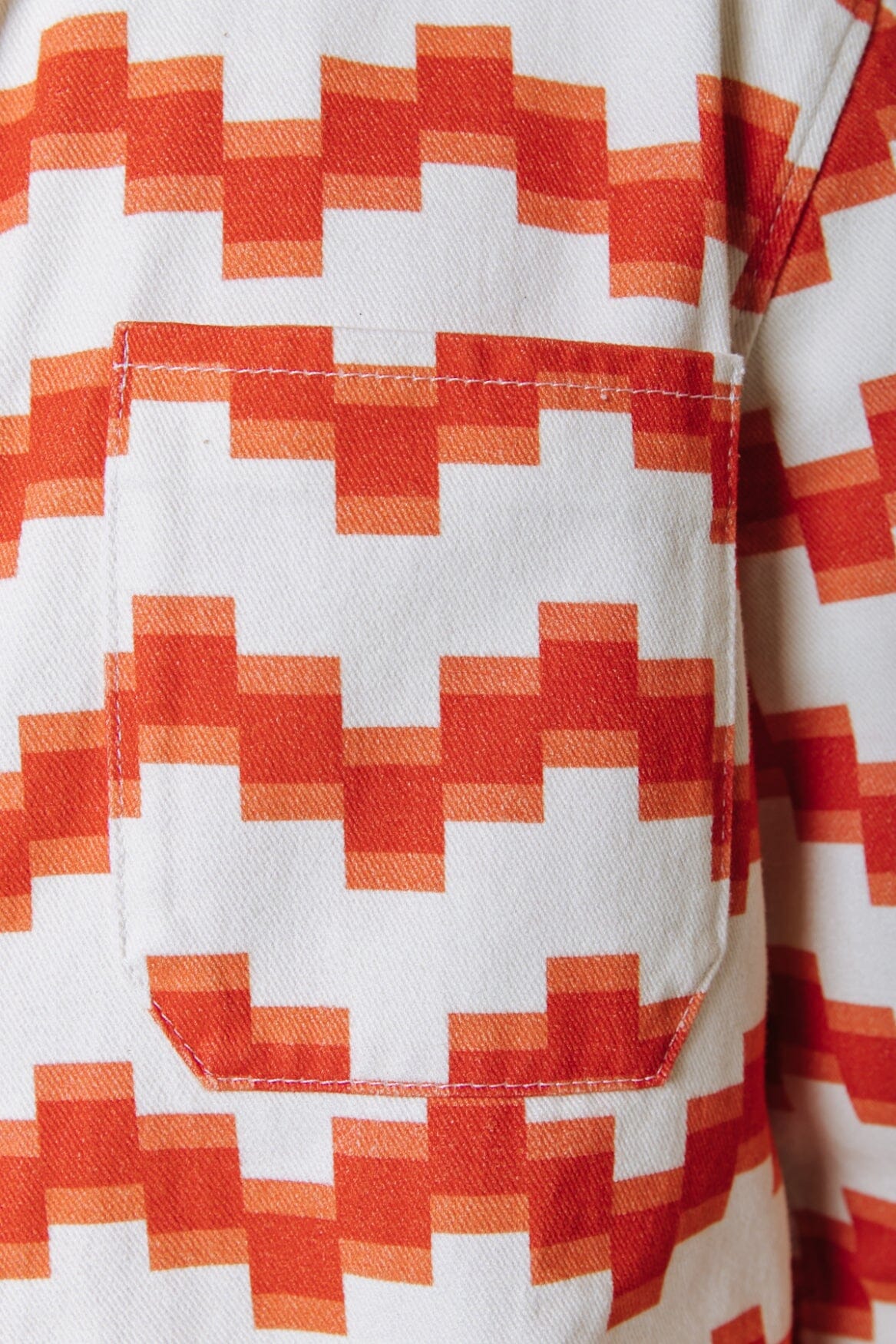 Colourful Rebel Parker Blocks Shirt | Burned orange 