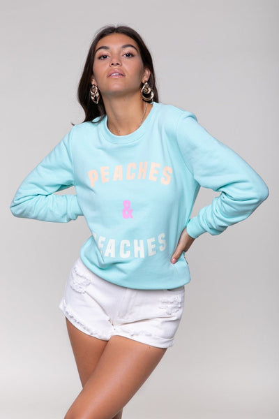 Colourful Rebel Peaches &Beaches Sweater | Light mint 1103338166857