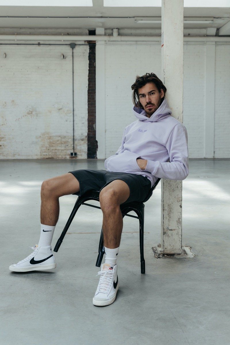 Colourful Rebel RBL AMS Embro Hoodie | Lilac 