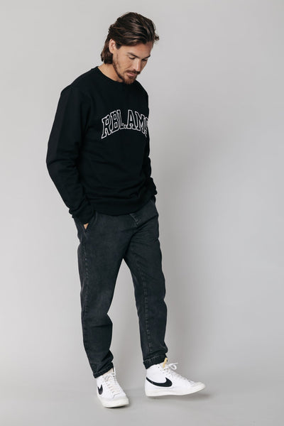 Colourful Rebel RBL AMS Embroidery Sweat | Black 
