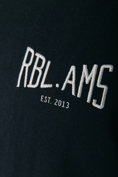 Colourful Rebel RBL.AMS Small Embro Basic Tee | Black 