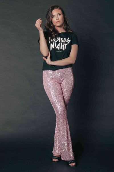 Colourful Rebel Rebels Night Glitter Classic Tee | Anthracite 1113390887126