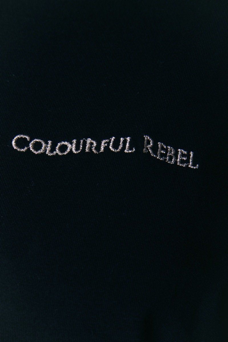 Colourful Rebel Rough Loose Fit Tee | Black 