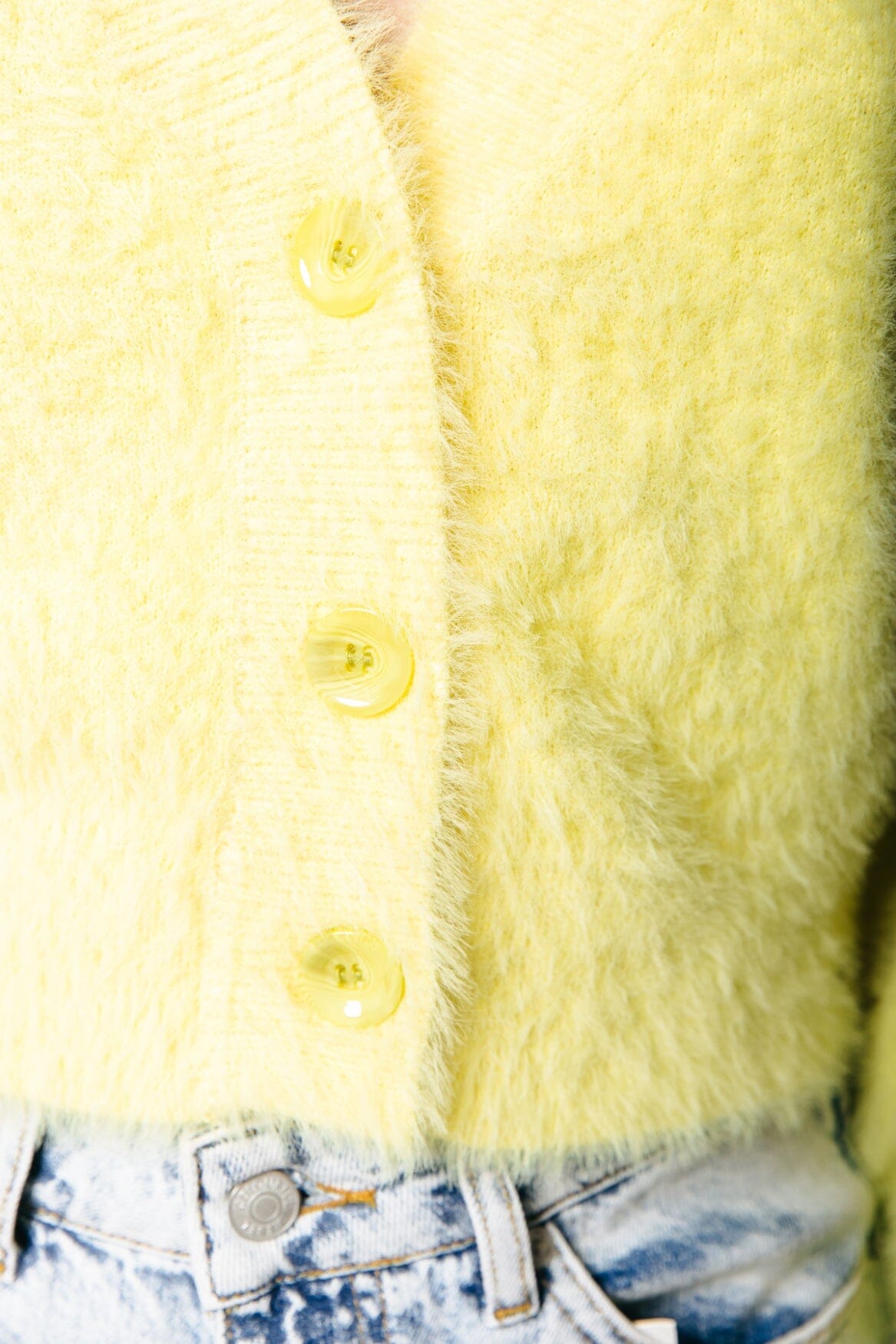 Colourful Rebel Sally Cardigan | Neon lime