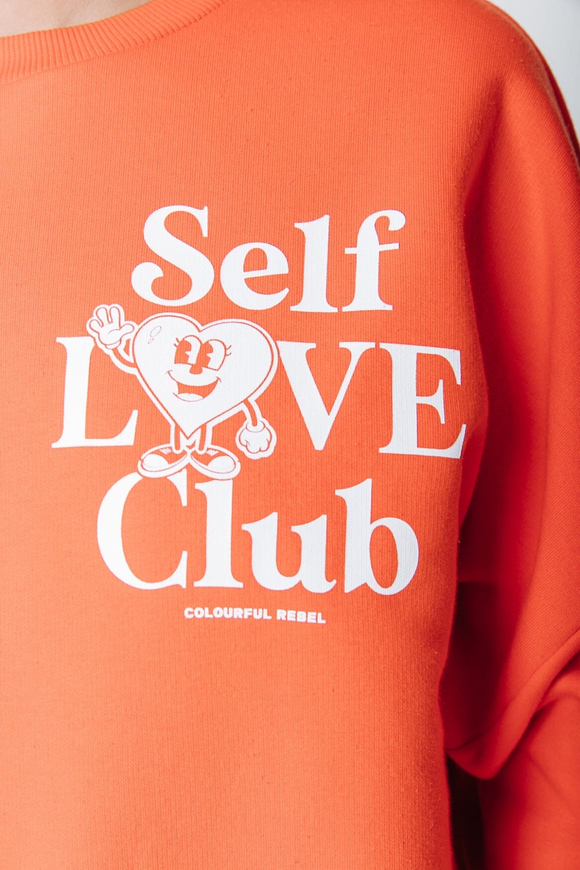Colourful Rebel Self Love Sweat | Bright orange