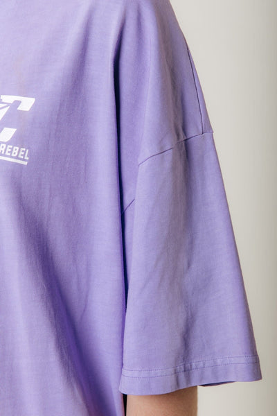 Colourful Rebel Seven Tee | Light lilac 