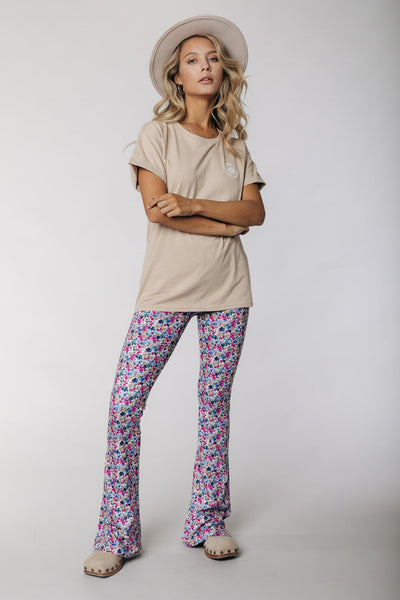 Colourful Rebel Small Flower Peached Flare Pants | Multicolor 8720603213110