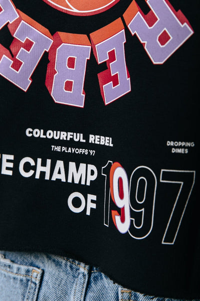 Colourful Rebel State Champ Hoodie | Black 