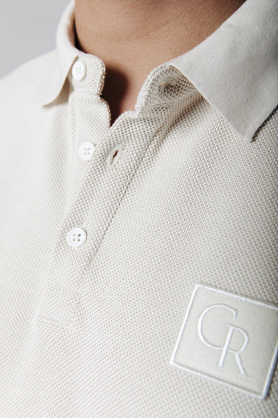 Colourful Rebel Structure Patch Polo | Light sand 