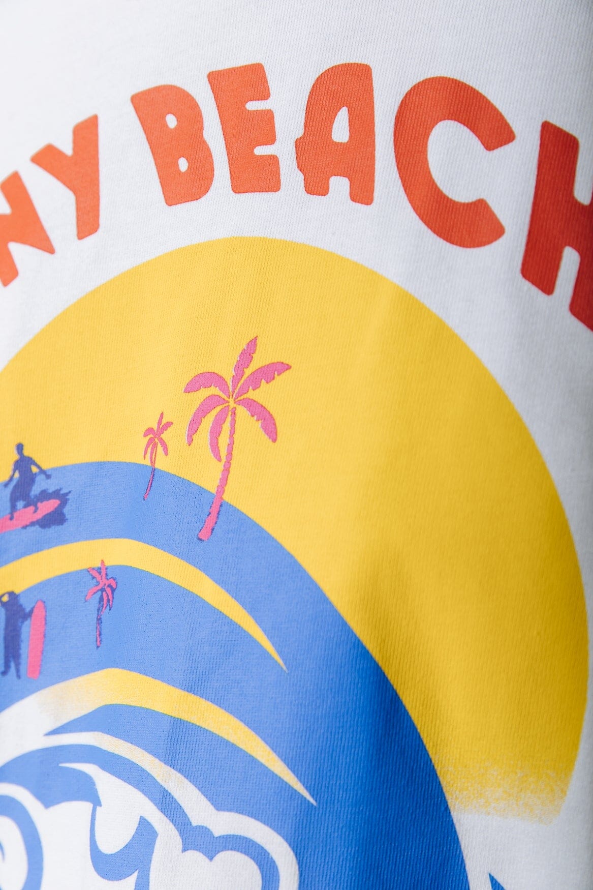 Colourful Rebel Sunny Beach Tee | Off white 