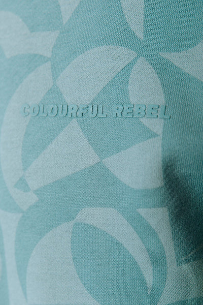 Colourful Rebel Swirl Basic Sweat | Grey blue 