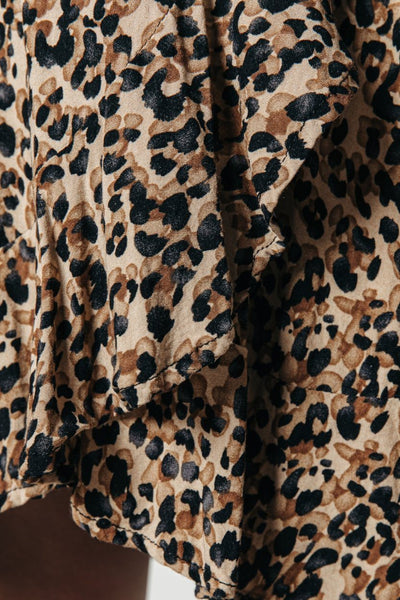 Colourful Rebel Telsi Leopard Wrap Dress | Brown 