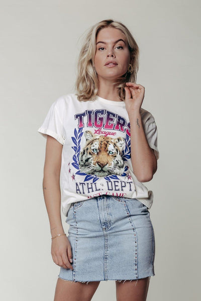 Colourful Rebel Tigers League Boxy Tee | Off white 1110279665011