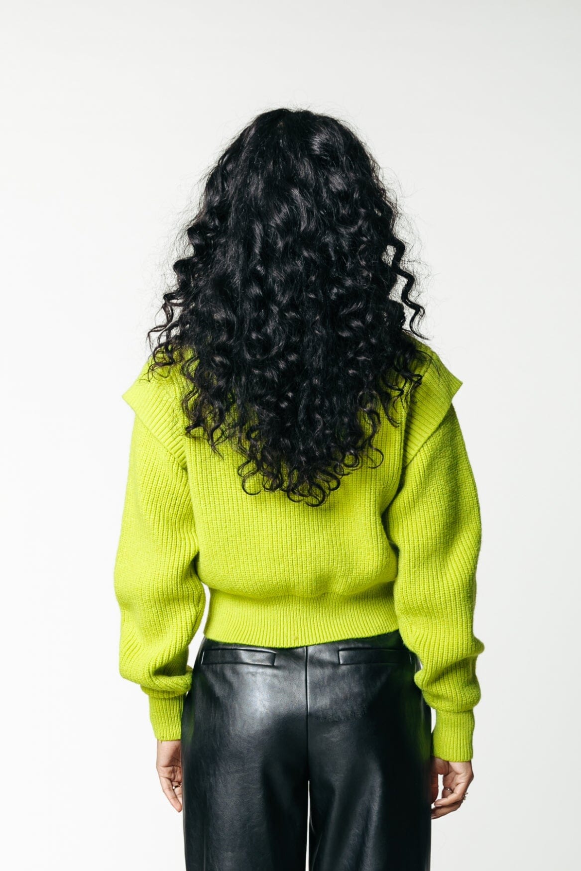 Colourful Rebel Toby Knit | Neon lime 