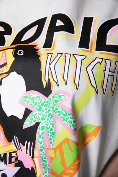 Colourful Rebel Tropic Toucan Tee | Off white 