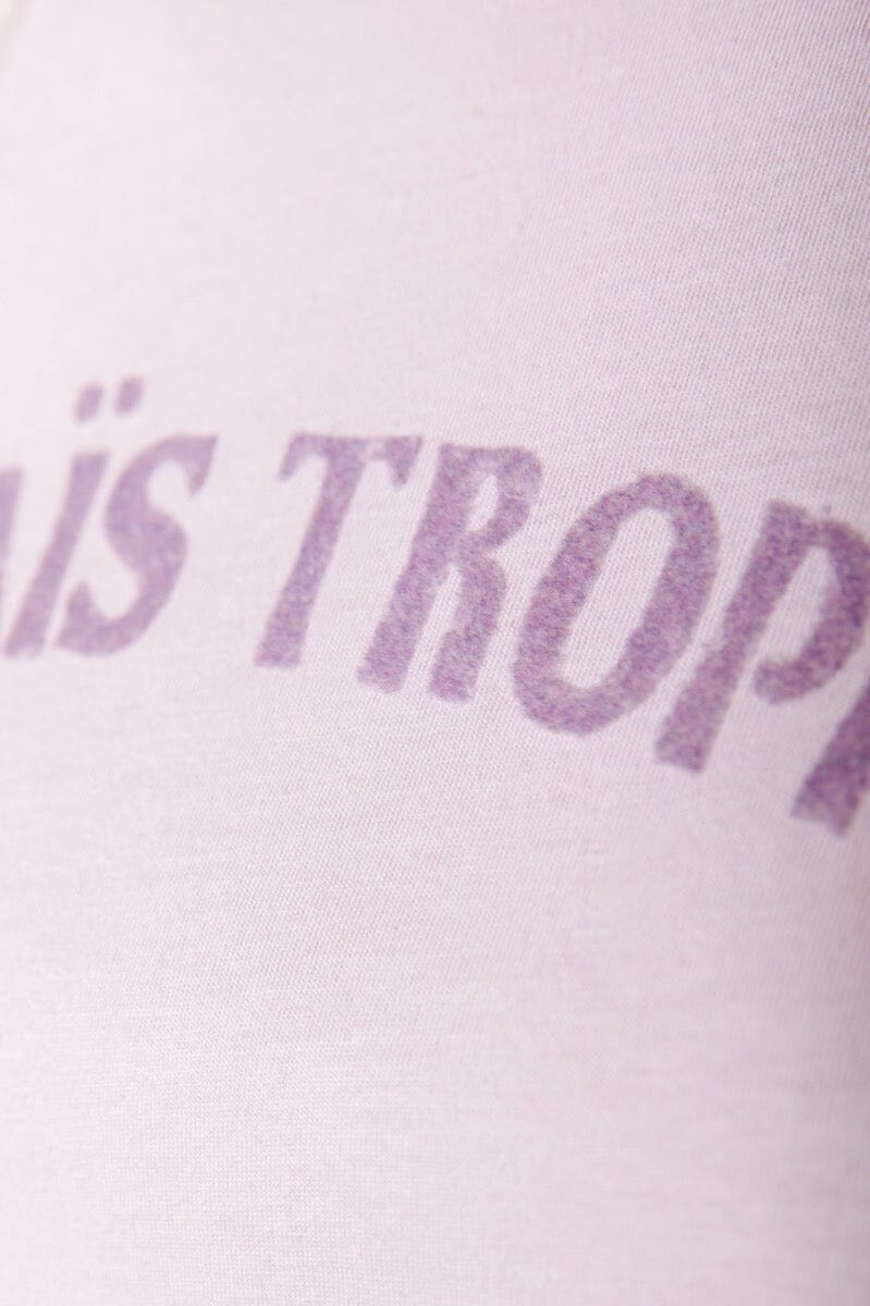 Colourful Rebel Tropical Flock Classic Tee | Soft lilac 