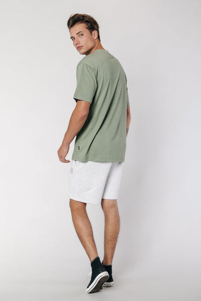 Colourful Rebel Under The Sun Embro Washed Tee | Washed army