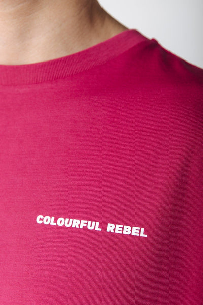 Colourful Rebel Uni Logo Basic Tee | Burgundy