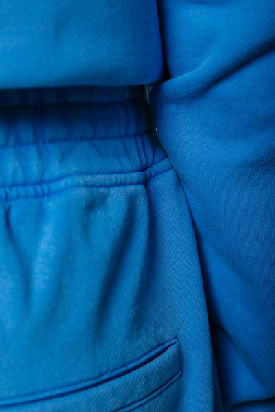 Colourful Rebel Uni Logo Wash Sweat Short | Soft blue