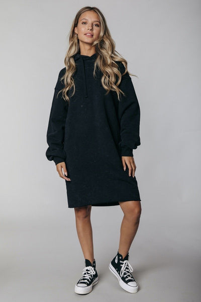 Colourful Rebel Uni Oversized Hoodie Dress | Anthracite 1112513506302