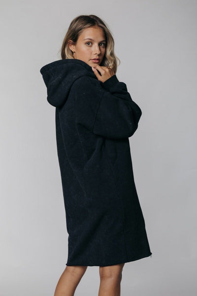 Colourful Rebel Uni Oversized Hoodie Dress | Anthracite 