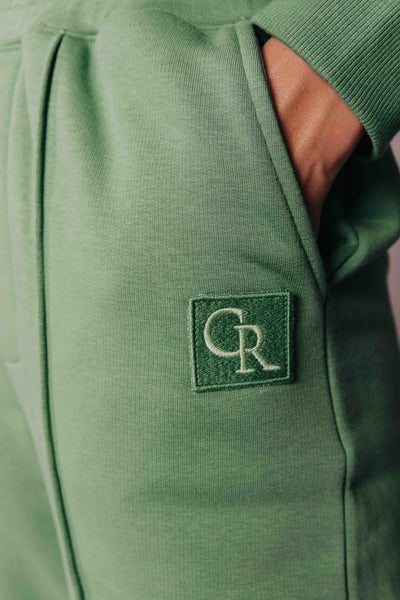 Colourful Rebel Uni Pintuck Loose Fit Sweat Pants | Medium green