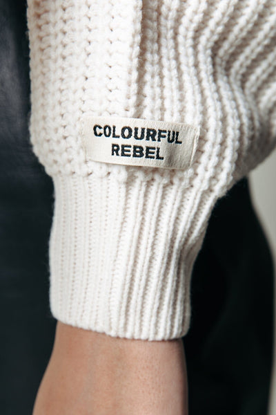 Colourful Rebel Vicca Knit | Off white 