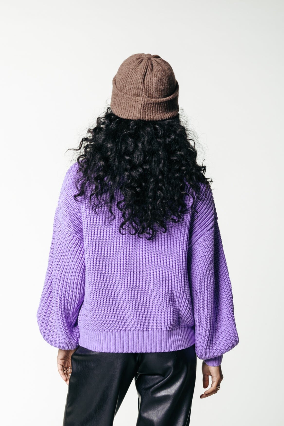 Colourful Rebel Vicca Knitted Sweater | Lilac 