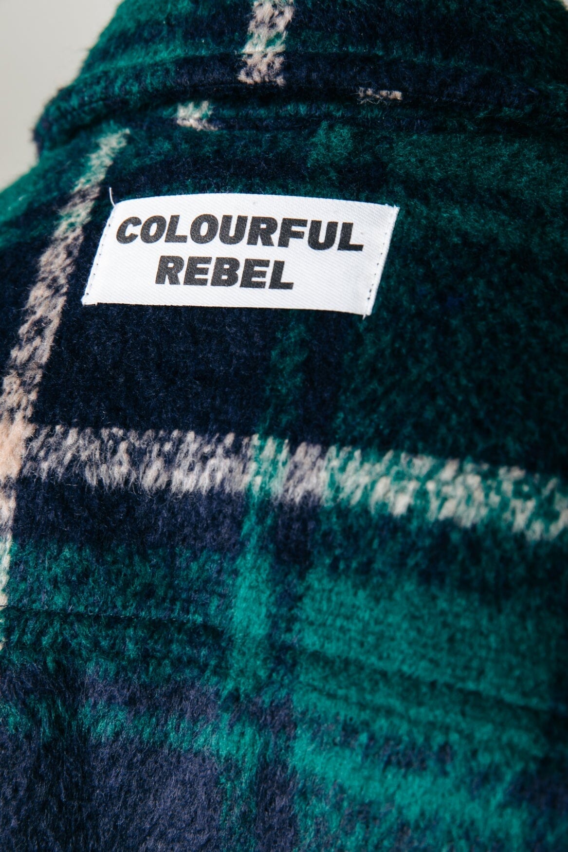 Colourful Rebel Walker Check Shirt | Dark green 