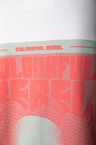 Colourful Rebel Waves Loosefit Tee | Off white 