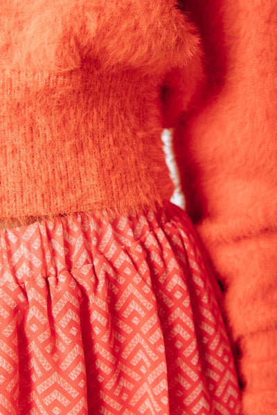 Colourful Rebel Whitney Knit | Bright orange